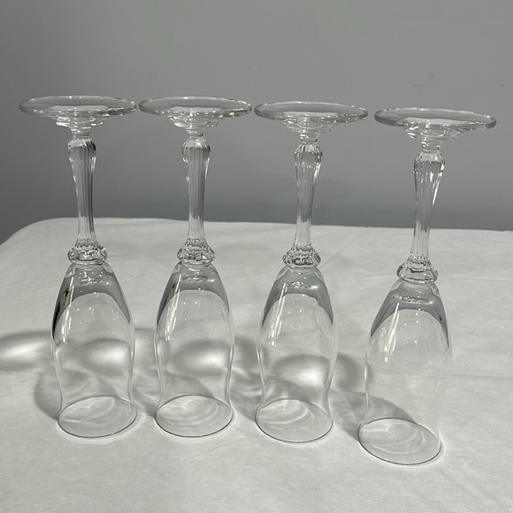 Mikasa Ardmore Fluted Champagne Glasses Vintage Elegant Crystal set of 4 - Picture 9 of 13